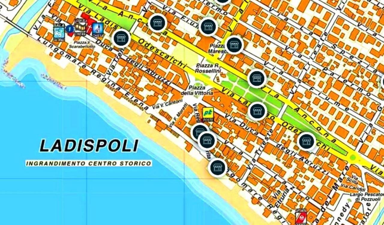 "Sea & Center" Free Beach, Wifi, Mini Pool, Roof Terrace, Ladispoli, Rome Екстериор снимка